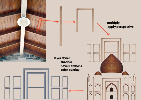 Creation of Taj Mahal: Step 4